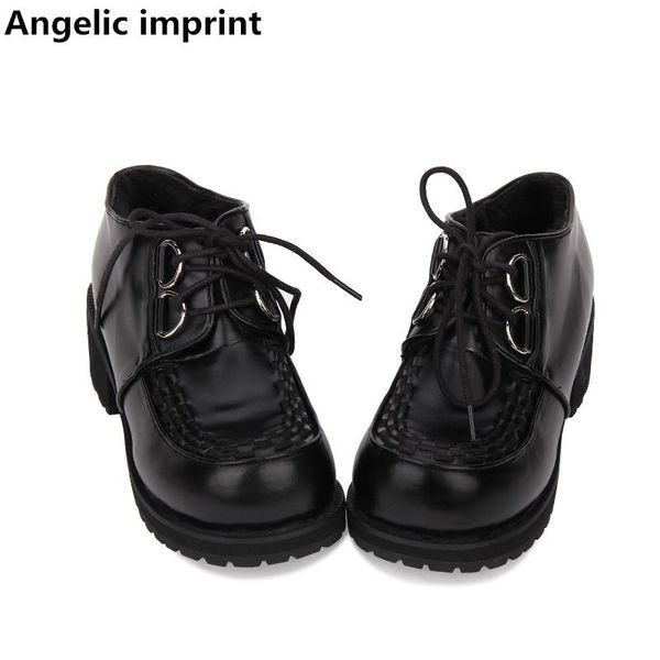 dress shoes angelic imprint woman mori girl lolita cosplay punk lady mid heels pumps wedges women princess party lace up, Black
dress shoes angelic imprint woman mori girl lolita cosplay punk lady mid heels pumps wedges women princess party lace up, Black
