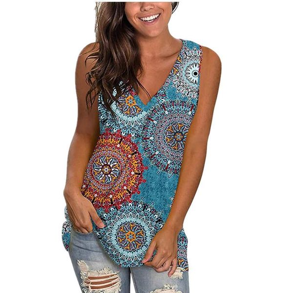 women's t-shirt 2021 spring and summer fashion v-neck printing sleeveless vest, White
women's t-shirt 2021 spring and summer fashion v-neck printing sleeveless vest, White