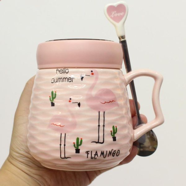 mugs creative trend flamingo strawberry ceramic cup with cover spoon large capacity office mug household water female
mugs creative trend flamingo strawberry ceramic cup with cover spoon large capacity office mug household water female