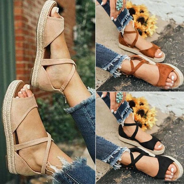 sandals summer white wedge espadrilles women open toe gladiator casual lace up platform qeuu, Black
sandals summer white wedge espadrilles women open toe gladiator casual lace up platform qeuu, Black