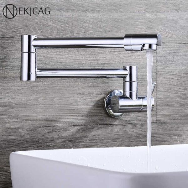 single lever rotate folding spout bathroom kitchen faucet wall mount cold water sink tap chrome/black/brushed nickel/golden 210724
single lever rotate folding spout bathroom kitchen faucet wall mount cold water sink tap chrome/black/brushed nickel/golden 210724