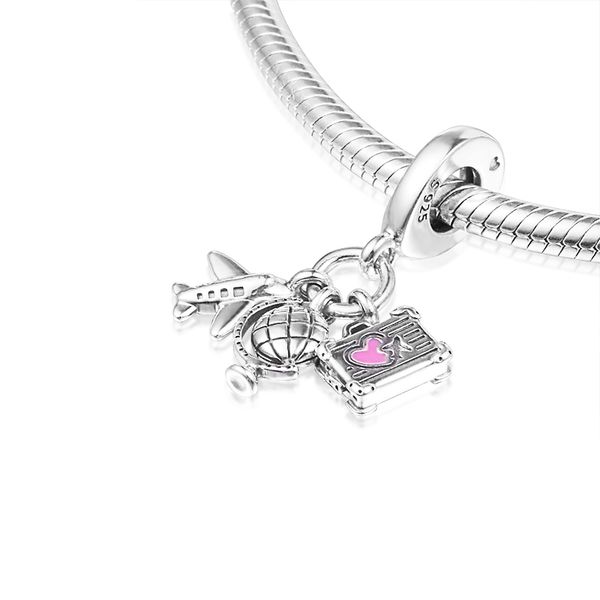 sterling silver jewelry airplane globe & suitcase dangle charm fits beaded snake chain bracelets woman diy beads for make up 2021 autumn who, Black
sterling silver jewelry airplane globe & suitcase dangle charm fits beaded snake chain bracelets woman diy beads for make up 2021 autumn who, Black