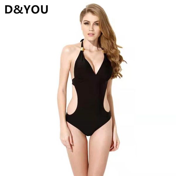 women's swimwear fashion sling triangle one piece bikini swimsuit ladies low v neck slim beach, White;black
women's swimwear fashion sling triangle one piece bikini swimsuit ladies low v neck slim beach, White;black
