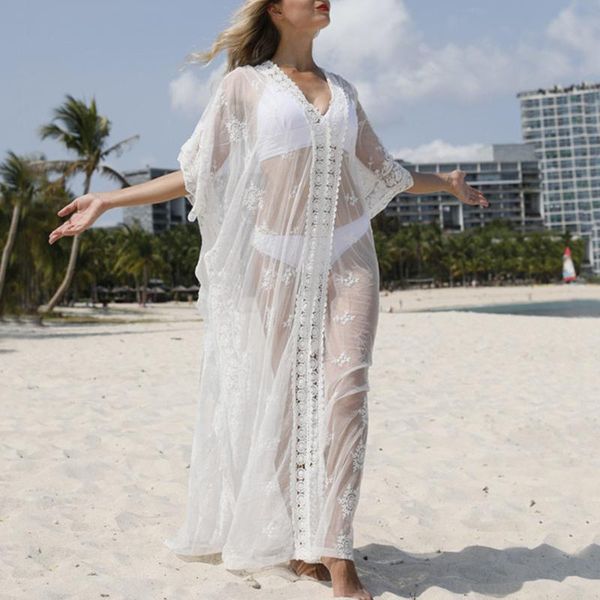 mossha v neck swimsuit cover ups female 2021 white long beach dress women tunic for see through swimwear beachwear women's, White;black
mossha v neck swimsuit cover ups female 2021 white long beach dress women tunic for see through swimwear beachwear women's, White;black