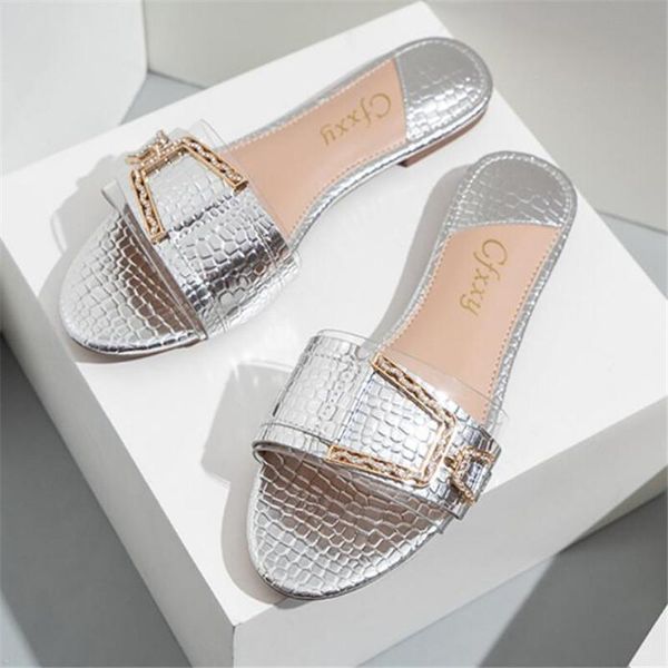 slippers women flat heel silver gold buckle slides shoes summer outdoor beach transparent sandals slipper female flip flop, Black
slippers women flat heel silver gold buckle slides shoes summer outdoor beach transparent sandals slipper female flip flop, Black