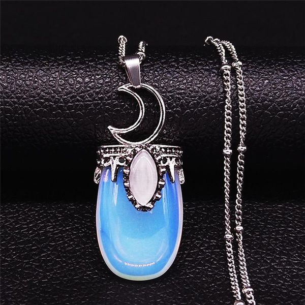 witchcraft moonstone stainless steel alloy charm necklaces women silver color pendants jewelry collier femme n4413s04 pendant
witchcraft moonstone stainless steel alloy charm necklaces women silver color pendants jewelry collier femme n4413s04 pendant
