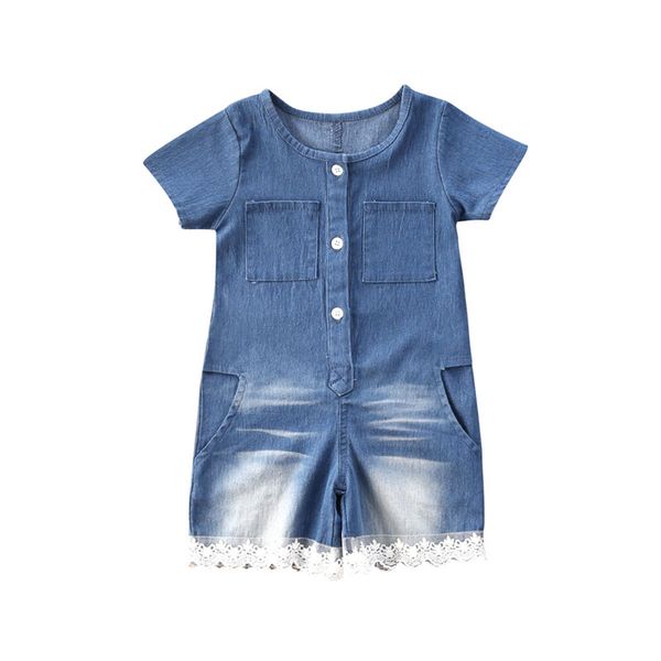 2021 baby rompers girls clothes newborn princess short sleeve button denim lace romper jumpsuits ropa bebe outfits 1-6years, Blue
2021 baby rompers girls clothes newborn princess short sleeve button denim lace romper jumpsuits ropa bebe outfits 1-6years, Blue
