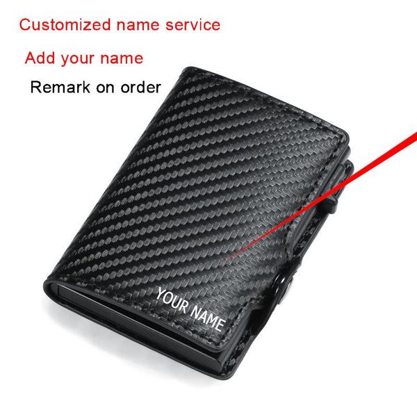 card holders 2021 fashion carbon fiber smart men wallet rfid antitheft leather holder hasp minimalist business, Brown;gray
card holders 2021 fashion carbon fiber smart men wallet rfid antitheft leather holder hasp minimalist business, Brown;gray