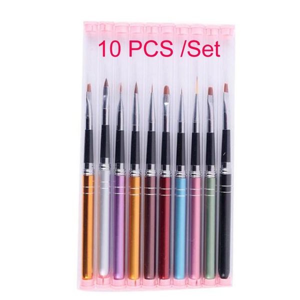 nail brushes 10pcs art nylon hair metal rod brush manicure potherapy pen 3d carving pull line crystal paint, Yellow
nail brushes 10pcs art nylon hair metal rod brush manicure potherapy pen 3d carving pull line crystal paint, Yellow