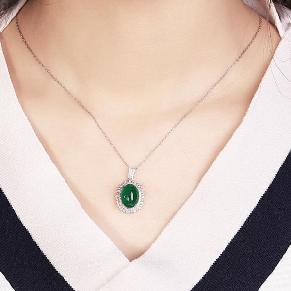 oval precious stone necklace alloy chain with pendant for women wedding party office lady girl choker jewelry gift necklaces, Silver
oval precious stone necklace alloy chain with pendant for women wedding party office lady girl choker jewelry gift necklaces, Silver