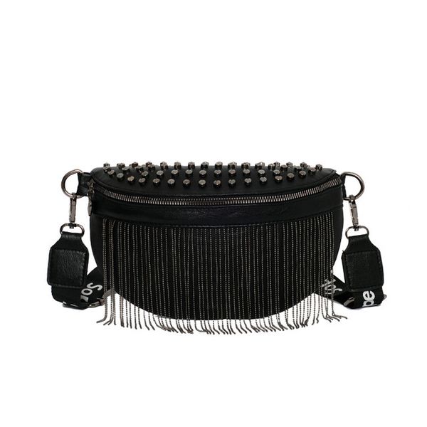 crossbody bag women shoulder waist bags lady purses rivet diagonal chest handbag with tassel pu leather purse wholesales
crossbody bag women shoulder waist bags lady purses rivet diagonal chest handbag with tassel pu leather purse wholesales