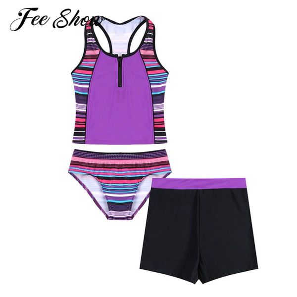 brazilian swimsuits three-piece tankini set bathing suit shorts stripped bikini bottom scoop neck front zipper tank for girl one-pieces, Black
brazilian swimsuits three-piece tankini set bathing suit shorts stripped bikini bottom scoop neck front zipper tank for girl one-pieces, Black