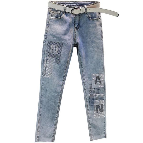 women's jeans donsignet thin summer 2021 stretch slim slimming letters rhinestone pencil pants feminino, Blue
women's jeans donsignet thin summer 2021 stretch slim slimming letters rhinestone pencil pants feminino, Blue