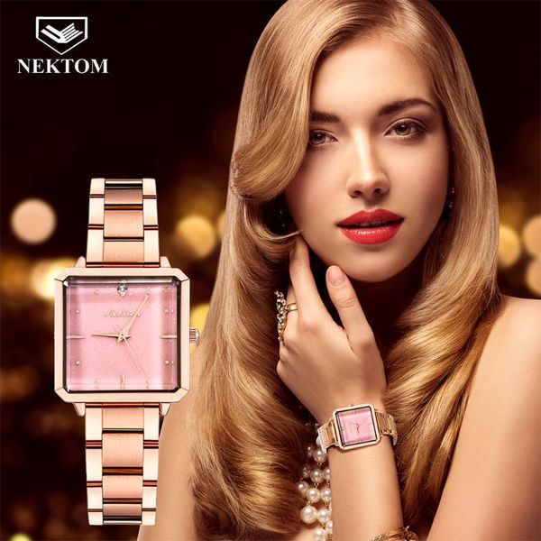 wristwatches nektom women watches luxury fashion square quartz waterproof watch rhinestone stainless steel ladies relogio ferminino, Slivery;brown
wristwatches nektom women watches luxury fashion square quartz waterproof watch rhinestone stainless steel ladies relogio ferminino, Slivery;brown