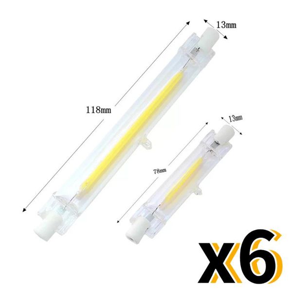 bulbs 6pcs dimmable r7s led cob light bulb 78-118mm glass tube floodlight 220v 20w cool/warm/natural white replace halogen lamp
bulbs 6pcs dimmable r7s led cob light bulb 78-118mm glass tube floodlight 220v 20w cool/warm/natural white replace halogen lamp