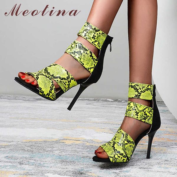 meotina snake print sandals super high heel woman shoes ankle wrap stiletto heel sandals party zip open toe ladies footwear 210608, Black
meotina snake print sandals super high heel woman shoes ankle wrap stiletto heel sandals party zip open toe ladies footwear 210608, Black