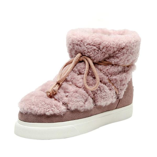 boots brand women fur ankle snow girls winter warm waterproof shoes russia female outdoor casual flats booties 2021, Black
boots brand women fur ankle snow girls winter warm waterproof shoes russia female outdoor casual flats booties 2021, Black