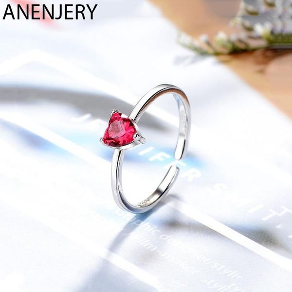 cluster rings anenjery love heart open finger silver color red cubic zircon with 925 stamp for women fashion jewelry s-r788, Golden;silver
cluster rings anenjery love heart open finger silver color red cubic zircon with 925 stamp for women fashion jewelry s-r788, Golden;silver