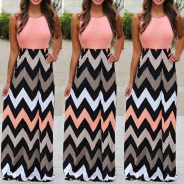 fashion casual dress wave print women's skirt long sleeveless fashion, Black;gray
fashion casual dress wave print women's skirt long sleeveless fashion, Black;gray