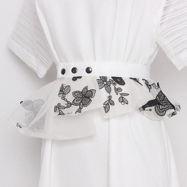 belts women's runway fashion butterfly embroidery mesh cummerbunds female dress corsets waistband decoration wide belt tb1454, Black;brown
belts women's runway fashion butterfly embroidery mesh cummerbunds female dress corsets waistband decoration wide belt tb1454, Black;brown