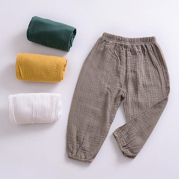 trousers kids pants boys girls summer solid color linen pleated children ankle-length baby casual harem, Blue
trousers kids pants boys girls summer solid color linen pleated children ankle-length baby casual harem, Blue