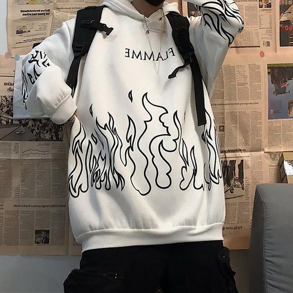 men's hoodies & sweatshirts adisputent hoodie men spring fashion harajuku fire print casual loose hip hop sweatshirt streetwear unisex, Black
men's hoodies & sweatshirts adisputent hoodie men spring fashion harajuku fire print casual loose hip hop sweatshirt streetwear unisex, Black