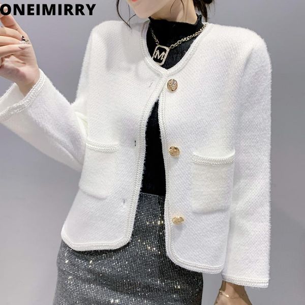 women's jackets 2021autumn long sleeve o-neck single breasted women jacket coat tweed korean chic slim white cropped casual ladies oute, Black;brown
women's jackets 2021autumn long sleeve o-neck single breasted women jacket coat tweed korean chic slim white cropped casual ladies oute, Black;brown