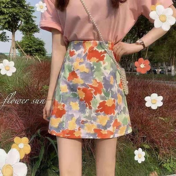 korean high waisted and thin short skirt with buttocks for women skirts, Black