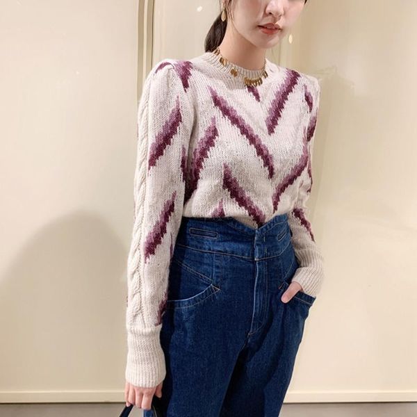 women's sweaters geometrical printed sweater women simple long sleeve autumn and winter ladies o-neck top, White;black
women's sweaters geometrical printed sweater women simple long sleeve autumn and winter ladies o-neck top, White;black