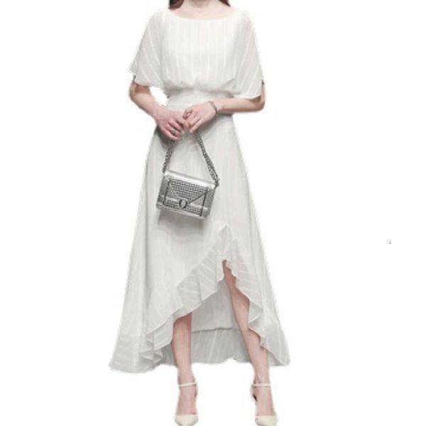 sleeved dress 2021 summer solid short sleeve long skirt temperament slim irregular stitching drs, Black;gray
sleeved dress 2021 summer solid short sleeve long skirt temperament slim irregular stitching drs, Black;gray