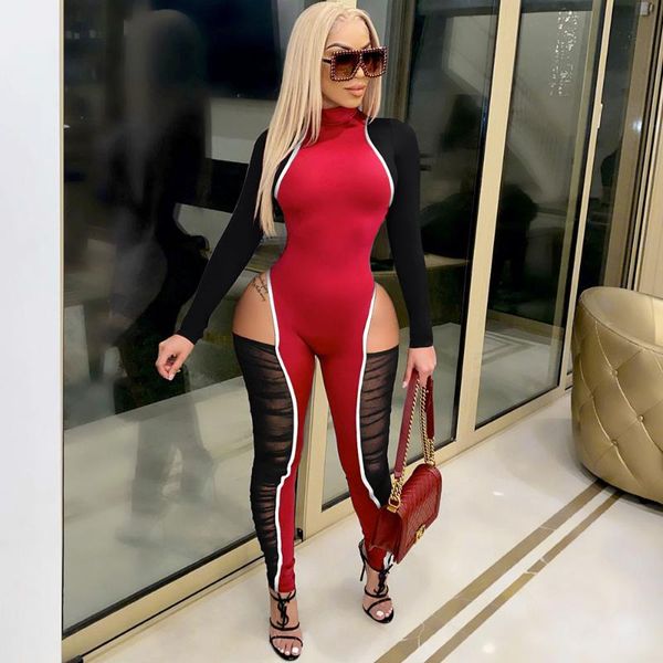 sporty fitness bodycon jumpsuits for women rompers cut out mesh splice pants one piece jumpsuit female overalls club outfits women's &, Black;white
sporty fitness bodycon jumpsuits for women rompers cut out mesh splice pants one piece jumpsuit female overalls club outfits women's &, Black;white