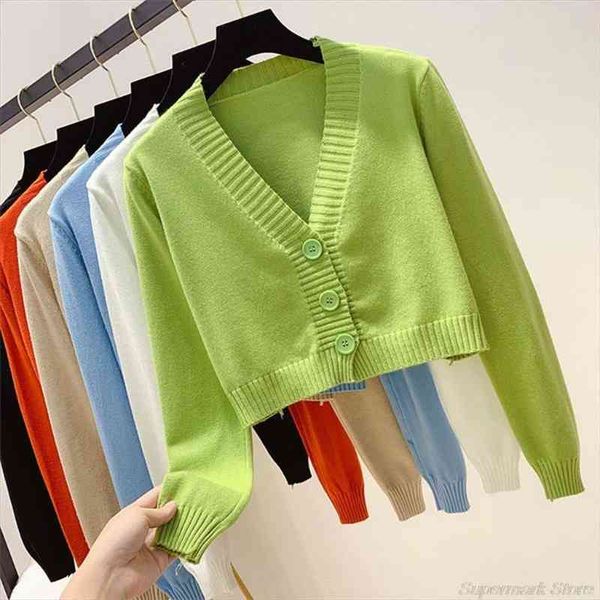 women long sleeve cardigan womens sweater v neck button down cropped jacket sweet solid candy color loose knitted coat, White;black
women long sleeve cardigan womens sweater v neck button down cropped jacket sweet solid candy color loose knitted coat, White;black