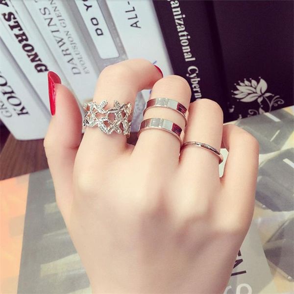 cluster rings fashion three pieces ring set for couple stainless steel party punk resizable women gothic boho gift, Golden;silver
cluster rings fashion three pieces ring set for couple stainless steel party punk resizable women gothic boho gift, Golden;silver