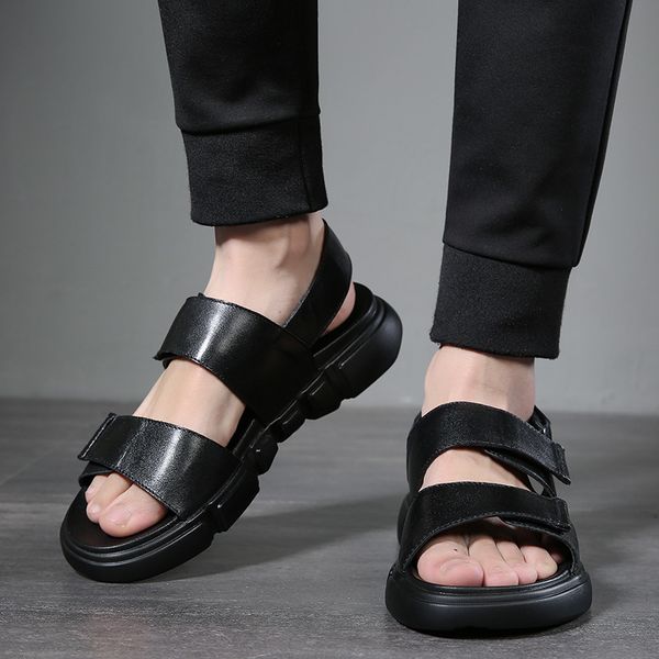 slippers casual fashion men shoes genuine cow leather soft non-slip beach summer sandals flats flip flop obmi, Black
slippers casual fashion men shoes genuine cow leather soft non-slip beach summer sandals flats flip flop obmi, Black