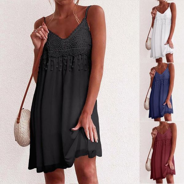 casual dresses 2021 solid color midi dress womens summer backless strapless beach sundress ladies lace party robe, Black;gray
casual dresses 2021 solid color midi dress womens summer backless strapless beach sundress ladies lace party robe, Black;gray