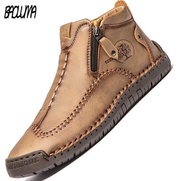 brand men's boots leather ankle work handmade metal zipper outdoor luxury designer 211022, Black
brand men's boots leather ankle work handmade metal zipper outdoor luxury designer 211022, Black