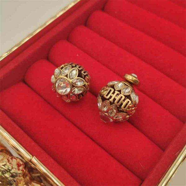 2021 new designer letter air balloon earrings for women, Golden