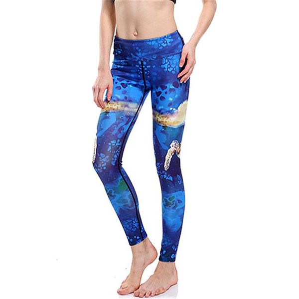 women's leggings women sea turtle print blue fitness quick dry exercise high waist full length energy pants trousers ropa mujer, Black
women's leggings women sea turtle print blue fitness quick dry exercise high waist full length energy pants trousers ropa mujer, Black
