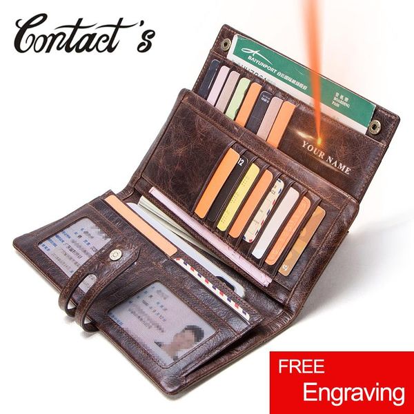 wallets contact's genuine leather men vintage coin purse long brand designer male purses quality handbag with cell phone pocket, Red;black
wallets contact's genuine leather men vintage coin purse long brand designer male purses quality handbag with cell phone pocket, Red;black