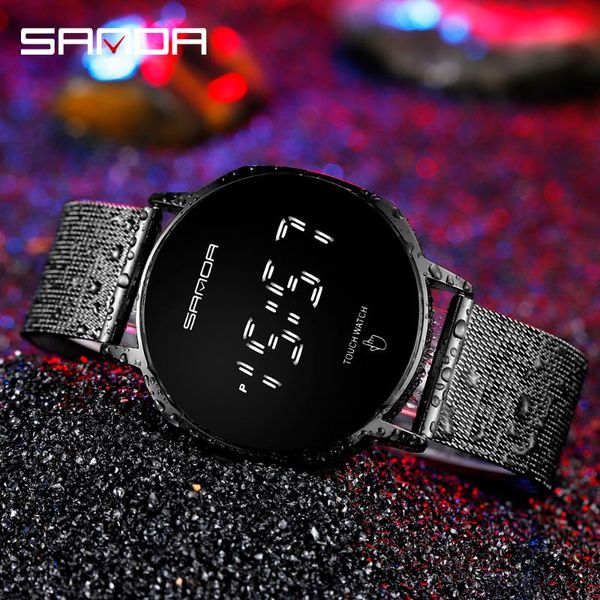 wristwatches sanda business men watches waterproof touch screen sport watch stainless steel digital clock relogio masculino, Slivery;brown
wristwatches sanda business men watches waterproof touch screen sport watch stainless steel digital clock relogio masculino, Slivery;brown