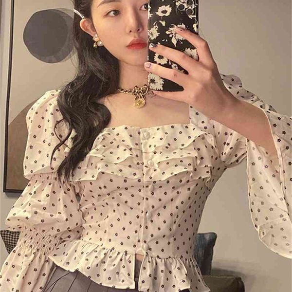 matakawa polka dot chiffon shirt women's long-sleeved blusas spring retro blouse women slim stitching ruffled short shirt 210513, White
matakawa polka dot chiffon shirt women's long-sleeved blusas spring retro blouse women slim stitching ruffled short shirt 210513, White
