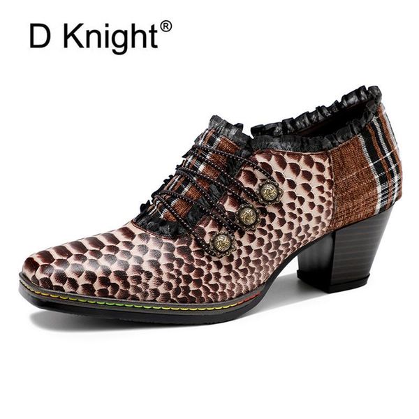 dress shoes retro snake pattern hand-printed classic women genuine leather single high thick heels spring 2021 pumps, Black
dress shoes retro snake pattern hand-printed classic women genuine leather single high thick heels spring 2021 pumps, Black