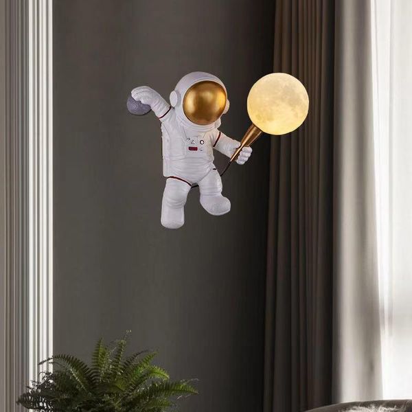 nordic creative spaceman astronaut resin moon ball wall lamp kids bedroom bedside sconces corridor led night lights
nordic creative spaceman astronaut resin moon ball wall lamp kids bedroom bedside sconces corridor led night lights