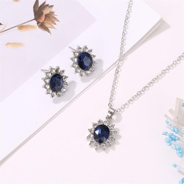 european american fashion suit sunflower zircon earrings kate princess of the same imitation tan sang sapphire necklace pendant necklaces, Silver
european american fashion suit sunflower zircon earrings kate princess of the same imitation tan sang sapphire necklace pendant necklaces, Silver