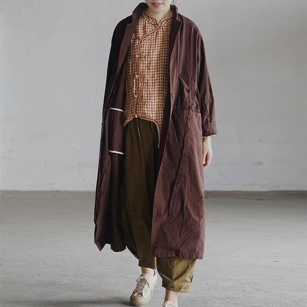retro autumn trench casual vintage solid suit collar long-sleeve slim loose long normcore cotton jacket p282 women's coats, Tan;black
retro autumn trench casual vintage solid suit collar long-sleeve slim loose long normcore cotton jacket p282 women's coats, Tan;black