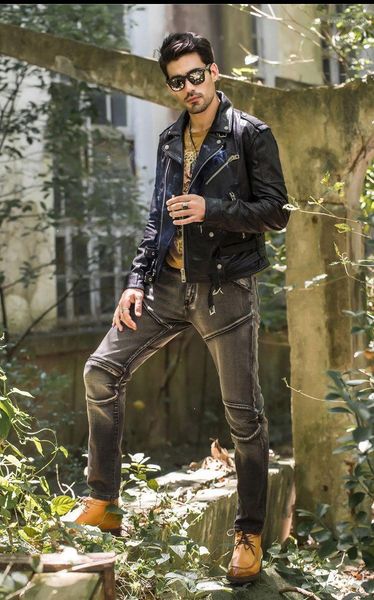 men's leather & faux fahsion double belts genuine black punk style fashion biker jacket men coat male
men's leather & faux fahsion double belts genuine black punk style fashion biker jacket men coat male