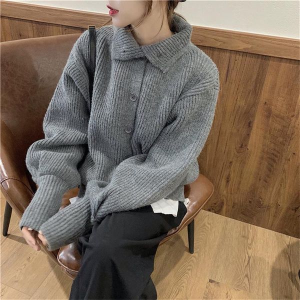 women's knits & tees knitted jacket 2021 autumn women coat casual solid color lazy high-neck loose stand-up collar cardigan sweater, White
women's knits & tees knitted jacket 2021 autumn women coat casual solid color lazy high-neck loose stand-up collar cardigan sweater, White