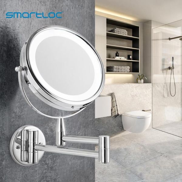 mirrors smartloc extendable led 8 inch 5x/10x magnifying bathroom wall mounted mirror mural light vanity makeup bath cosmetic
mirrors smartloc extendable led 8 inch 5x/10x magnifying bathroom wall mounted mirror mural light vanity makeup bath cosmetic