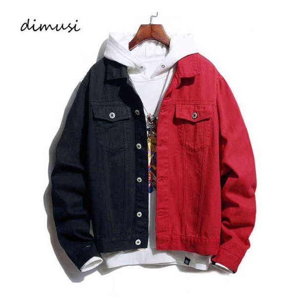 dimusi new men's denim jacket mens trendy fashion bomber thin ripped denim jacket male pacthwork cowboy jeans jackets clothing y1122, Black;brown
dimusi new men's denim jacket mens trendy fashion bomber thin ripped denim jacket male pacthwork cowboy jeans jackets clothing y1122, Black;brown