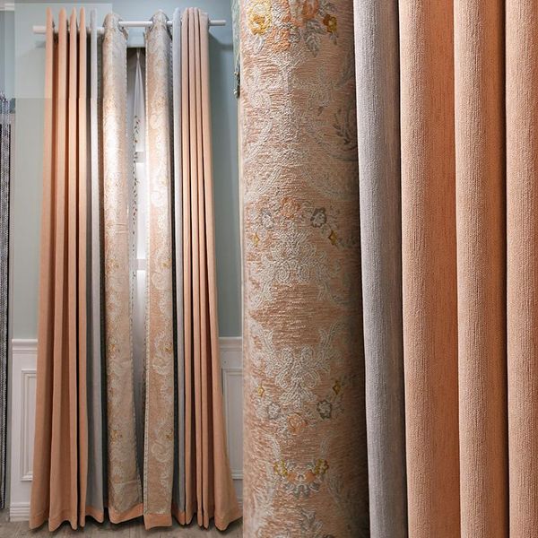 curtain products customized simple modern living room bedroom solid color splicing chenille jacquard fresh shade cloth & drapes
curtain products customized simple modern living room bedroom solid color splicing chenille jacquard fresh shade cloth & drapes